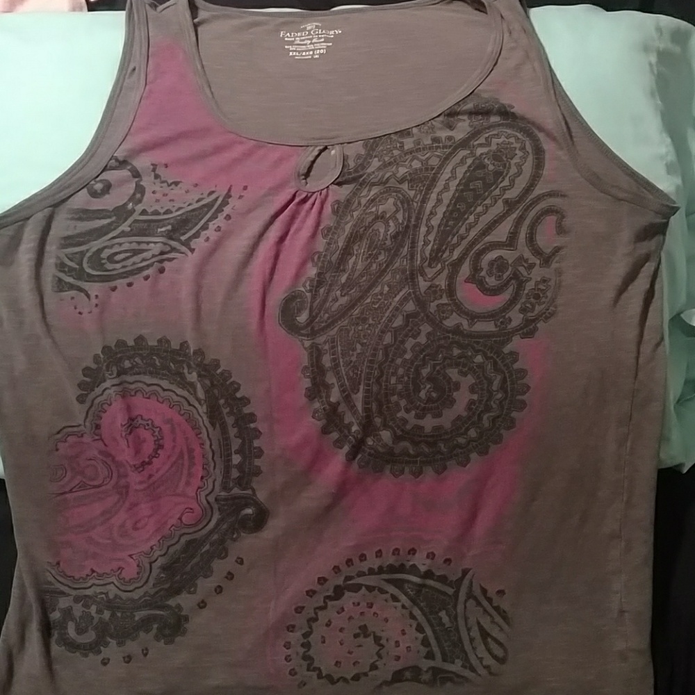 Paisley print tank